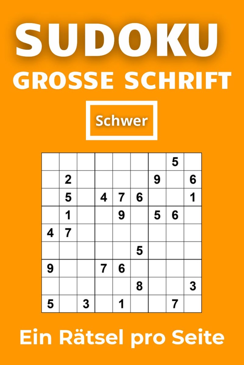 SnelShoppen - Sudoku Grosse Schrift: 100 Moeilijke Sudoku Puzzels | 6x9 Inch | Ideaal voor Gevorderden en Professionals | Met Oplossingen | Perfect vo
