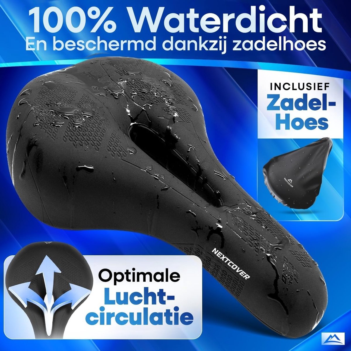 SnelShoppen - Ergonomische Fietszadel met Geheugenfoam 3.0 - Comfortabele Fietsstoel voor Mannen en Vrouwen - Ideaal voor Korte en Lange Fietstochten