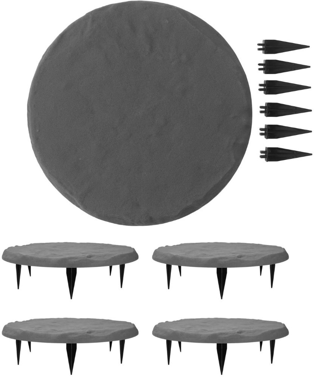 CLGP® Stapsteen Rubber - Loopsteen Tuin - Pad Aanleggen - Gerecycled Materiaal - Grijs