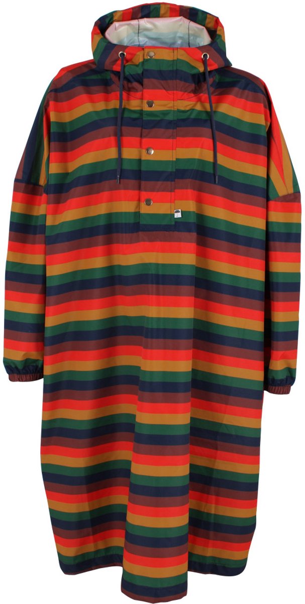 Gestreepte regenponcho Danedream Drops poncho van Danefae L/XL