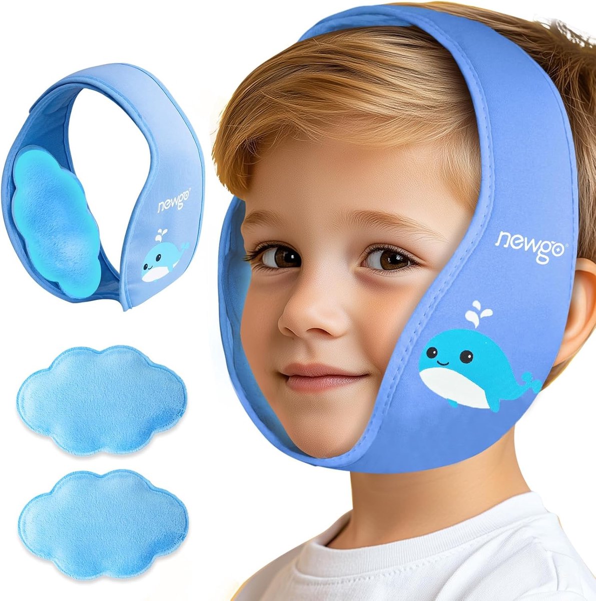 SnelShoppen - Kind Verstandskies Koelkompres - Blauw - Verzacht Pijn bij Tandjes, Ideaal voor Kinderen - Herbruikbaar, Koel en Comfortabel - Perfect v