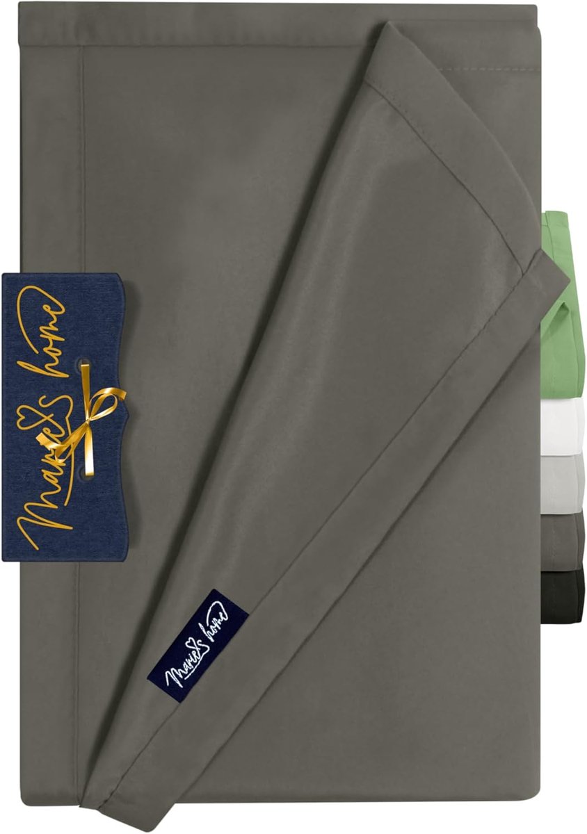 SnelShoppen - Velours Bed Sheet 180x275 cm - Zachte Dekbedhoes - Antislip Microfiber - Ademend en Allergievriendelijk - Antraciet - Voor Volwassenen e