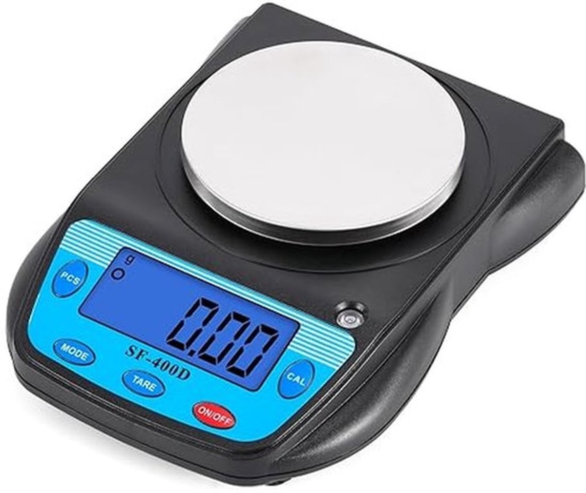 Digitale laboratoriumweegschaal 600 g x 0,01 g Precisie elektronische weegschaal LCD-scherm Analytische weegschaal Sieradenweegschaal Wetenschappelijke weegschaal Nauwkeurigheid 0,01 g met batterij
