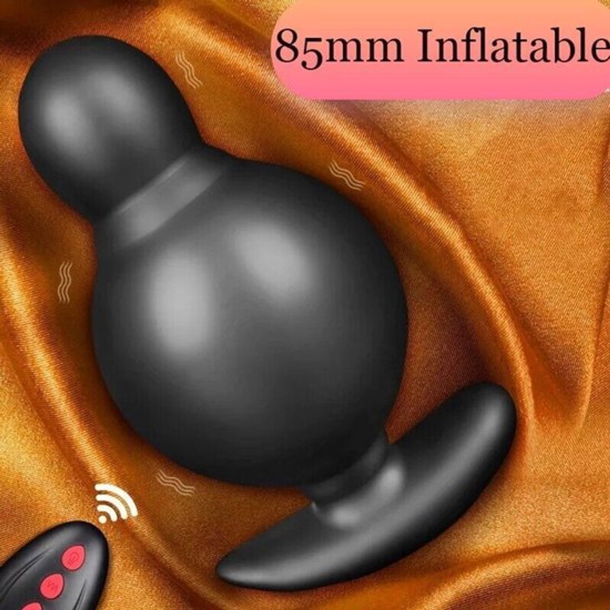 Opblaasbare anale buttplug voor volwassenen, draagbare vibrator, prostaatmassager, G-spot dildo