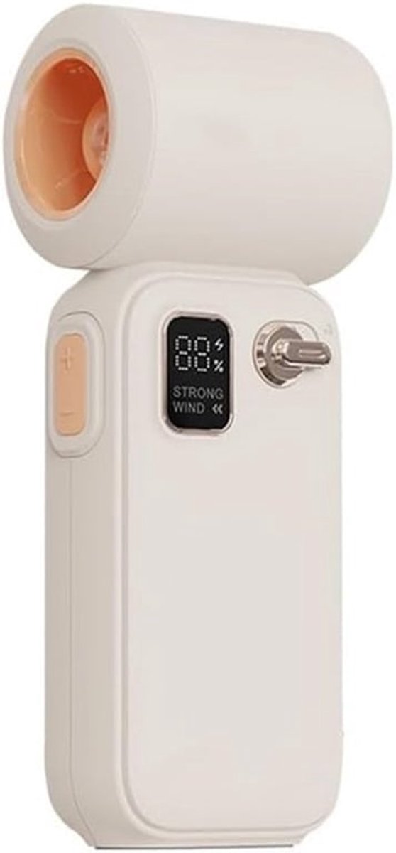 Ventilator-kleine ventilator-Lichtgewicht draagbare handheld - ventilator met slimme luchtstroomregeling en 3600 mAh - batterij voor verkoeling op elk moment (abrikoos)