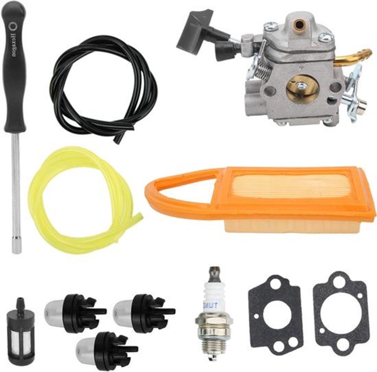 Carb Kit Bladblazer Carburateur met Luchtkanaal Filter Olie Buis Aluminium Rugzak Bladblazer geschikt voor Stihl BR500 BR550 BR600