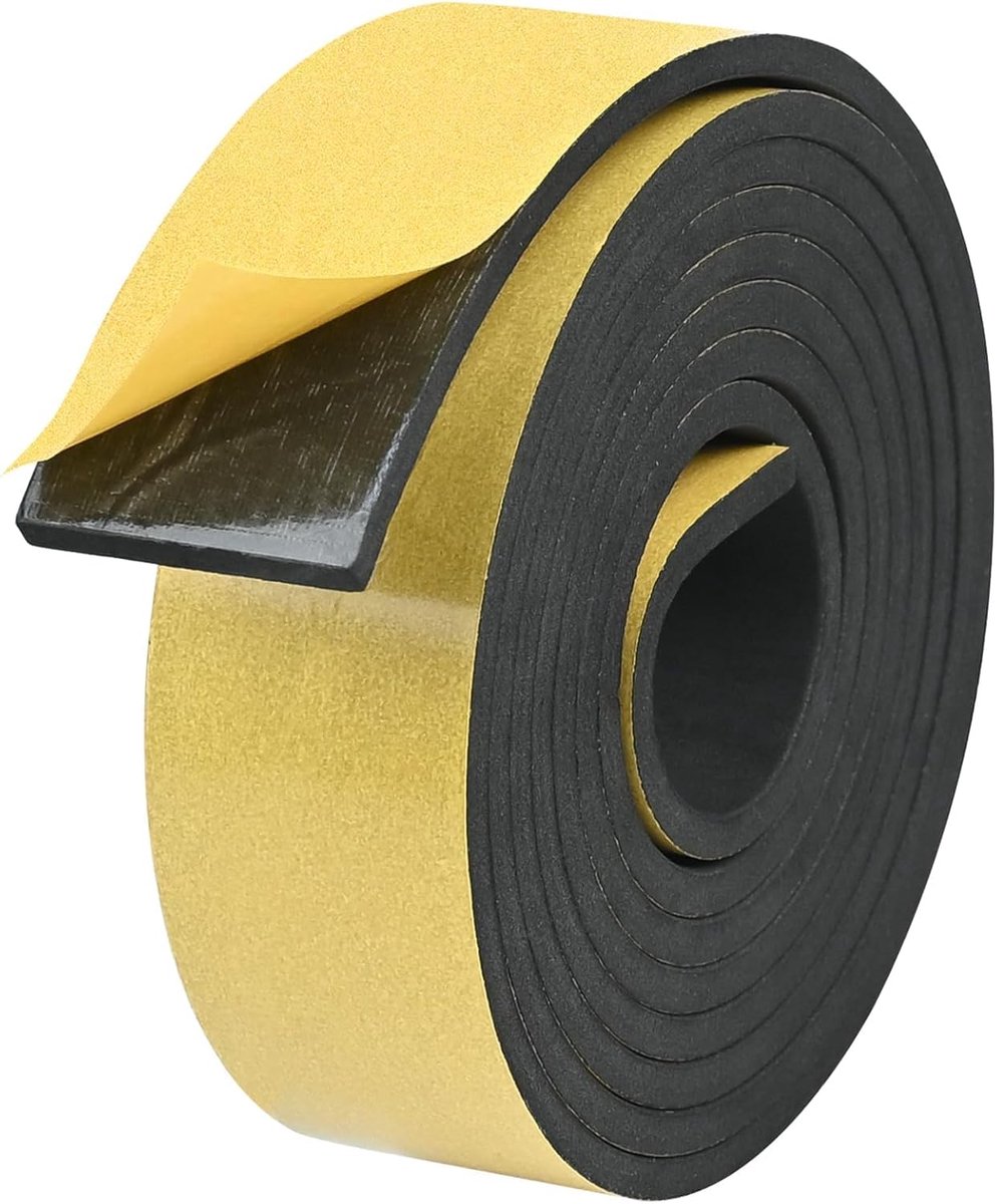 SnelShoppen - Raam Deur Isolatie Afplakstrip - Warmte- en Geluidsisolatie, Zelfklevend, 6 Meter, Voor Binnen en Buiten, Ideaal voor Huizen en Kantoor