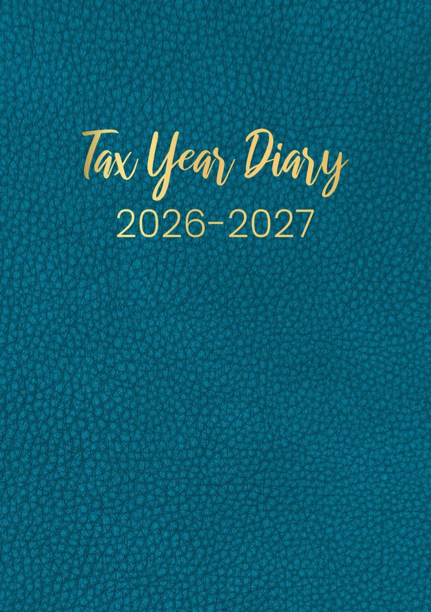SnelShoppen - A5 Tax Year Diary 2026-2027, Week to View, Inkomsten en Uitgaven Tracker voor Zelfstandigen en Kleine Ondernemingen, Blauw, Handig en Pr