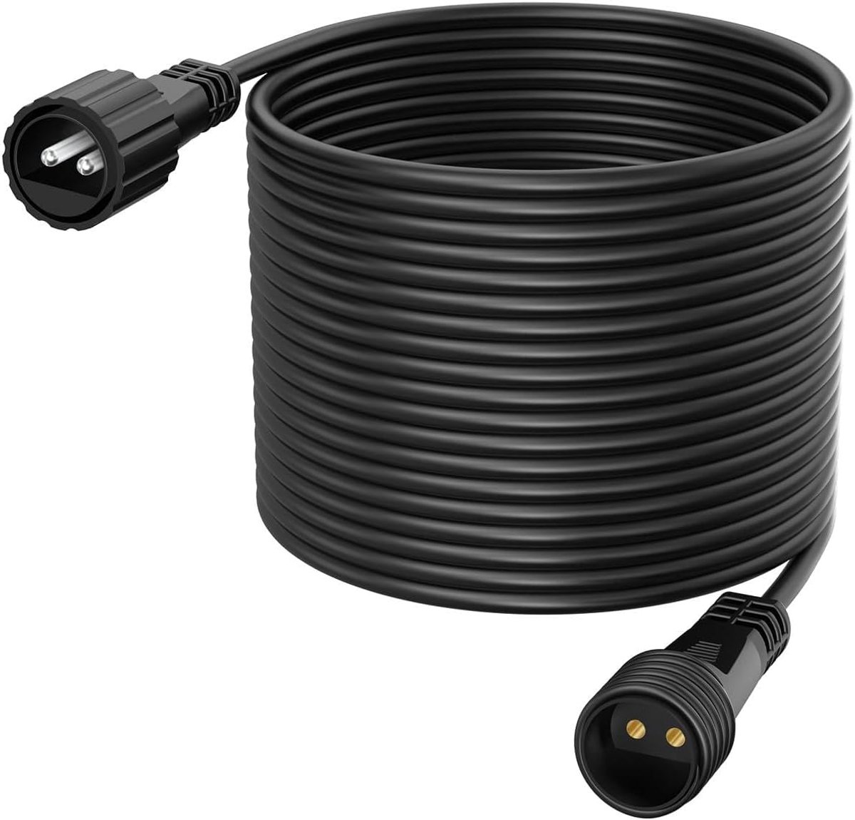 SnelShoppen - 10 m Fairy Lights voor Buiten, Waterdicht, 2-Pin Verlengkabel voor G40 Lampen, Kerstverlichting, Tuinverlichting, Feestverlichting, Sfee