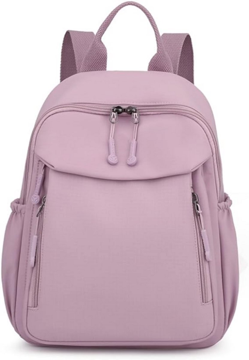 Mini Rugzak voor Dames - Kleine Nylon Rugzak - Compacte Schooltas & Dagrugzak - Casual & Fashion - Geschikt voor Reizen, Werk & Vrije tijd - 25 x 30 x 11 cm