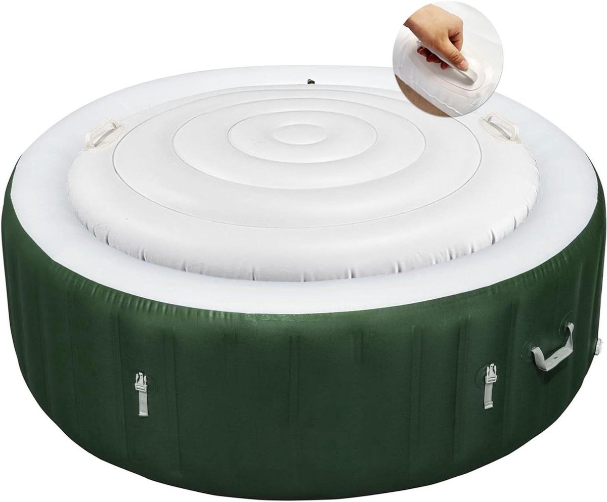 Opblaasbare Hoes - Bad Deksel - Warmte Behoud - Energie Besparend - 4-6 Personen - Grijs