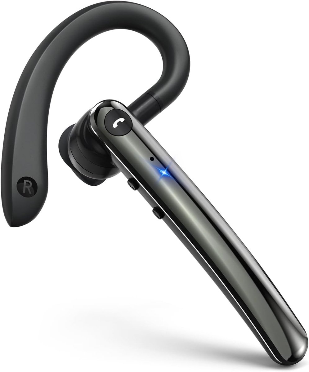 SnelShoppen - Draadloze Hoofdtelefoon In-Ear Bluetooth 5.4 met IP7 Waterdicht, ENC Noise Cancelling, Diepe Bas voor Sport, Reizen, en Ontspanning