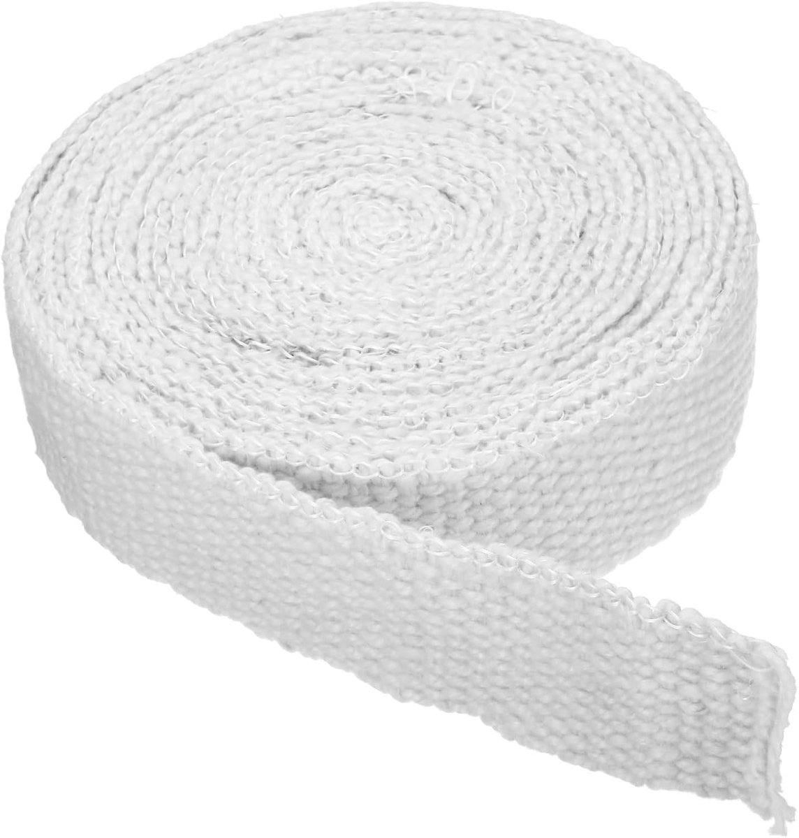 SnelShoppen - 2" x 1/8" x 280" Hittebestendige Keramische Vezel Gasket voor Houtkachels en Haarden - Wit, Ideaal voor Deuren en Stoven