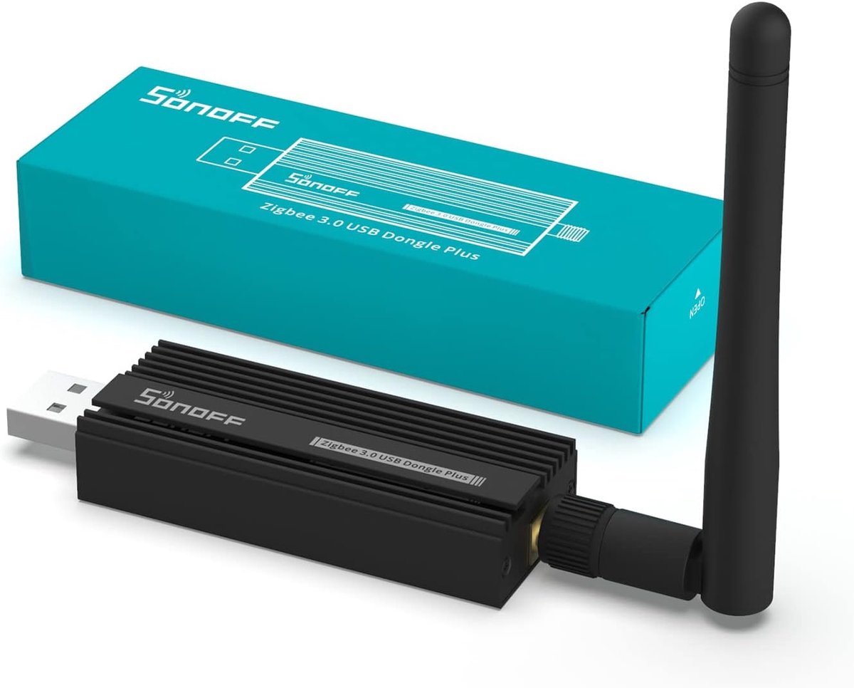 Thijox - SONOFF ZigBee 3.0 USB Dongle Plus - Universele ZigBee Hub voor Google Home, TI CC2652P Coördinator, Ideaal voor Home Assistant en openHAB