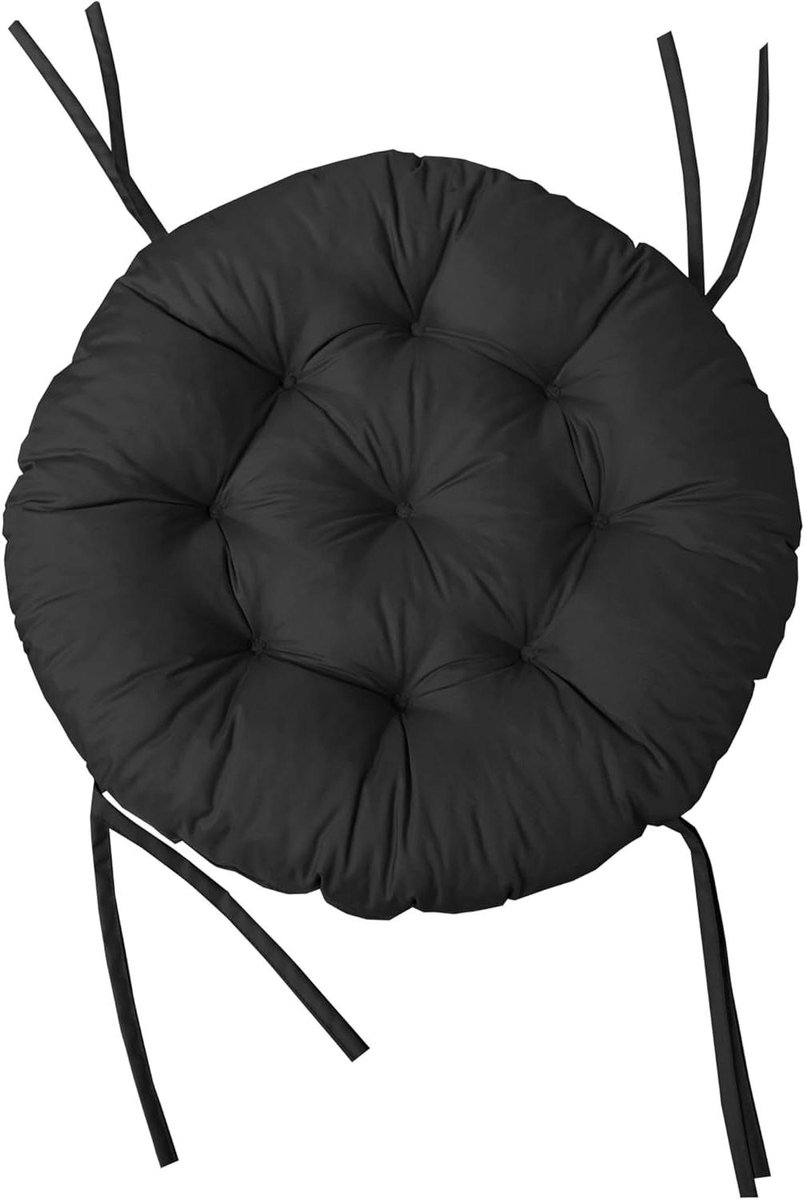 Fauteuilkussen Rond - Zitkussen Gewatteerd - Buiten Zitten - Waterafstotend Materiaal - 90