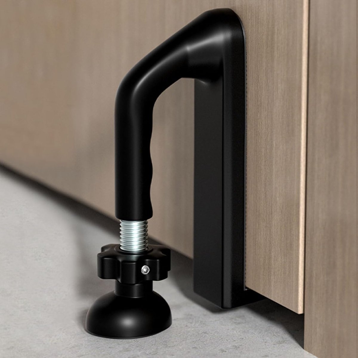 SnelShoppen - Burglar Protection Deurbeveiliging - Instelbare Deurwig met Dubbele Veiligheid, Veiligheidsapparaat voor Thuis, Hotel, Reizen (Zwart)