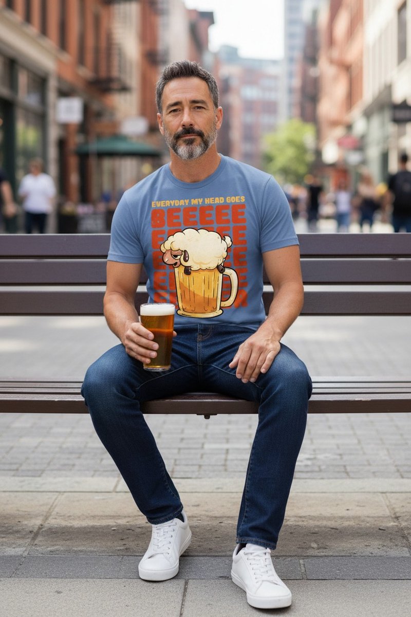 Bier Schaap Beer Sheep The Coloured House T-shirt L