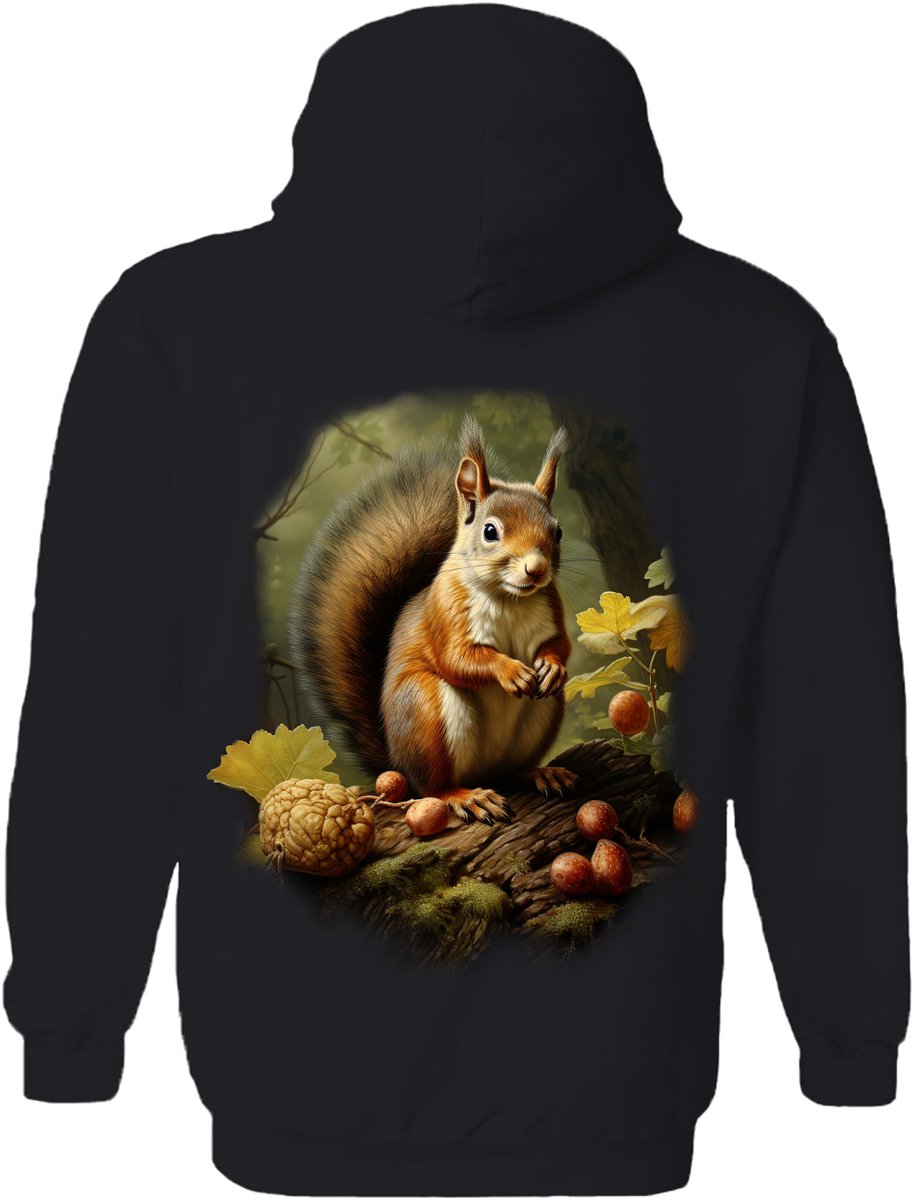 Eekhoorn Squirrel In The Woods The Coloured House Hoodie XL