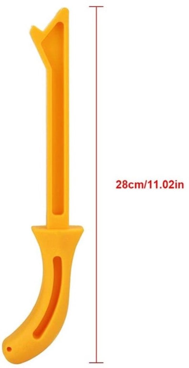 Houtbewerking Pusher Geel - Duwstang - Veiligheidsaccessoire - Ergonomisch Handvat - Terugslagpreventie - Professioneel/Hobby Gebruik