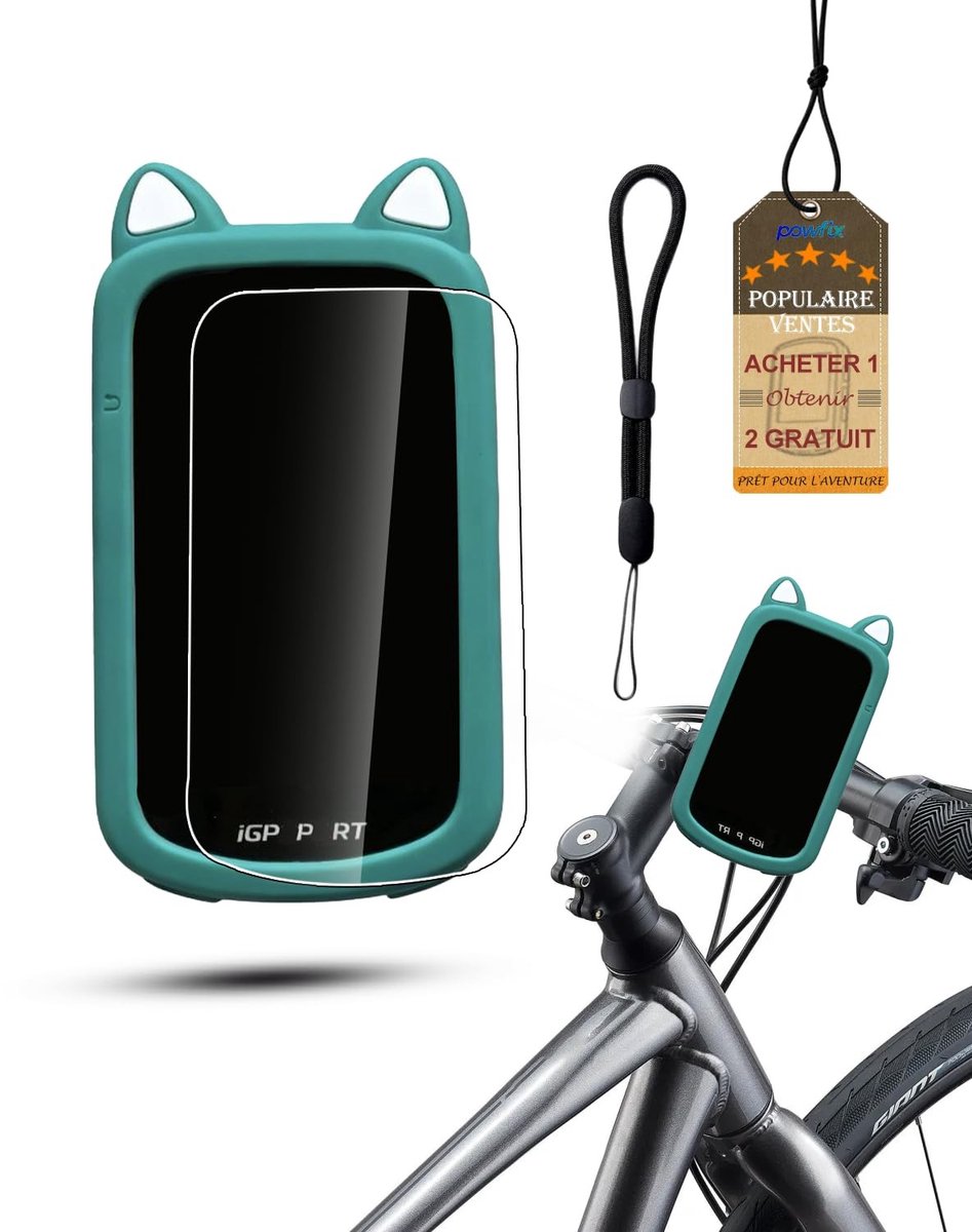 Solidchoice - 3 in 1 Beschermhoes voor GPS Fietscomputer