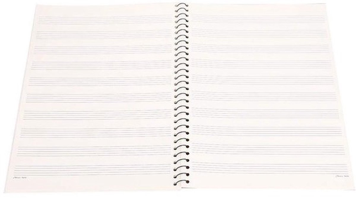 Handgeschreven Muziekboek - Blanco Pagina's - Ideaal voor Componeren - 50 Pagina's - Notitieblok Muziekpapier - Voor Muzikanten en Studenten