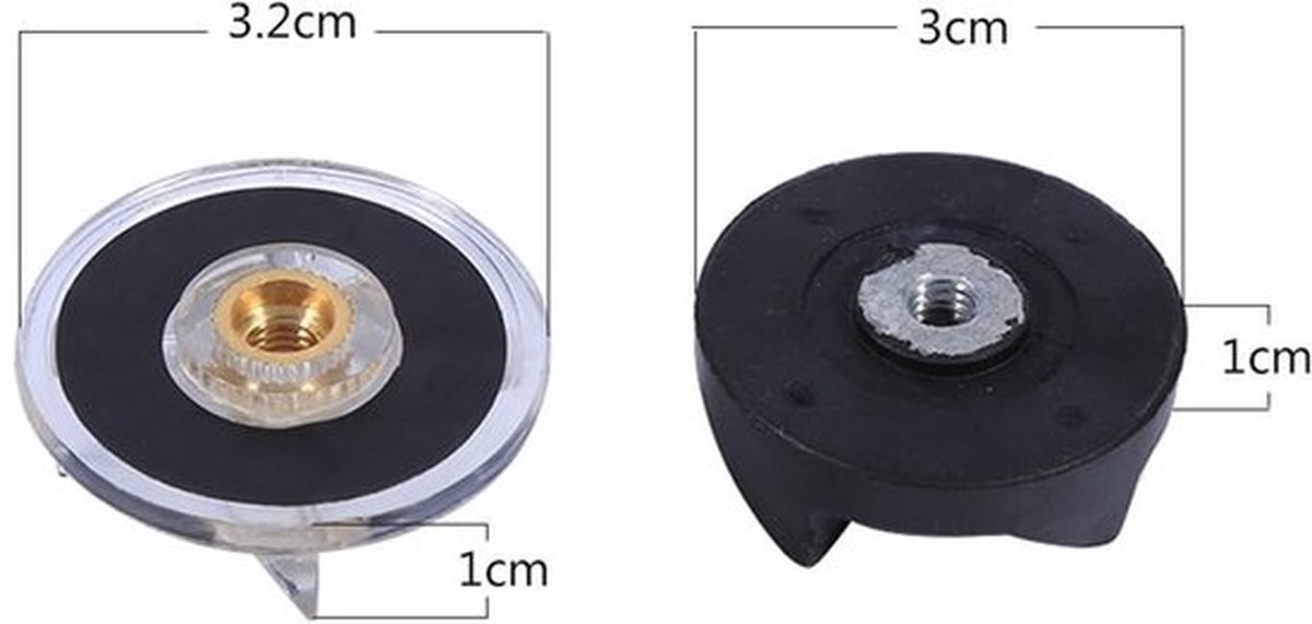 Reservemessen set - Mixen en hakken - Hoge kwaliteit - 2 stuks - Geschikt voor Magic Juicer - 250 W onderdelen