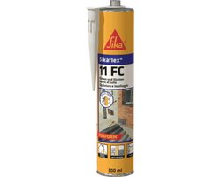 Sikaflex 11 FC+ elastische kit 1K - 300 ml koker - zwart - multifunctioneel voor bouw en constructie
