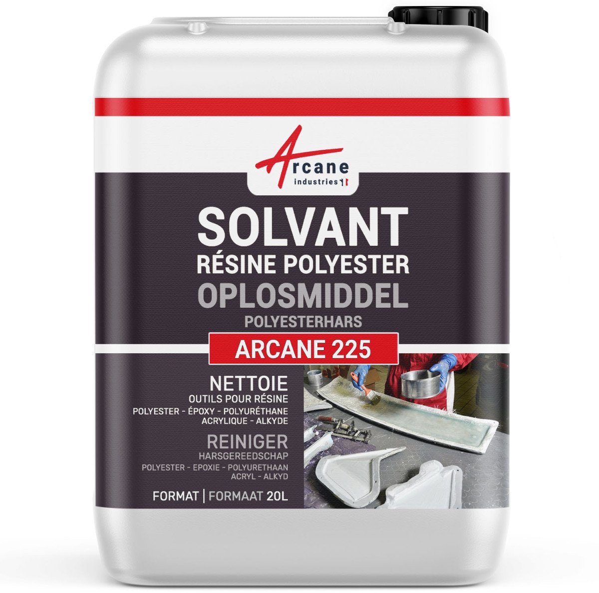 OPLOSMIDDEL POLYESTERHARS - Reinigingsmiddel polyesterhars synthetisch natuurlijk Gelcoat Acetoonvervanger Lijmen van elastomere
