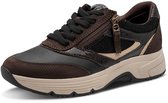 Tamaris Comfort Dames Sneaker - 83705-394 Mocca/Combi - Wijdte H - Maat 41