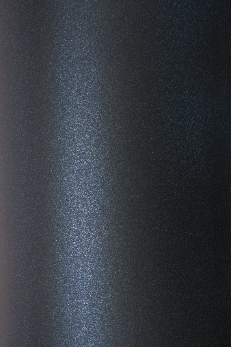 Netuno - donkerblauw metallic papier - A5 - 14,8 x 21 cm - 10 vellen - 125 gram - Sirio Pearl Shiny Blue