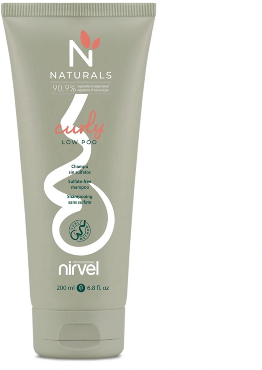 Nirvel Curly Low Poo / sulfaat- en siliconenvrije krulshampoo met kokosolie 200 ml
