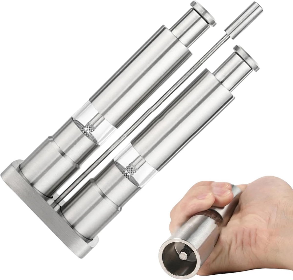 Salt And Pepper Grinder Set Easily Refillable Herb Mill Grinder