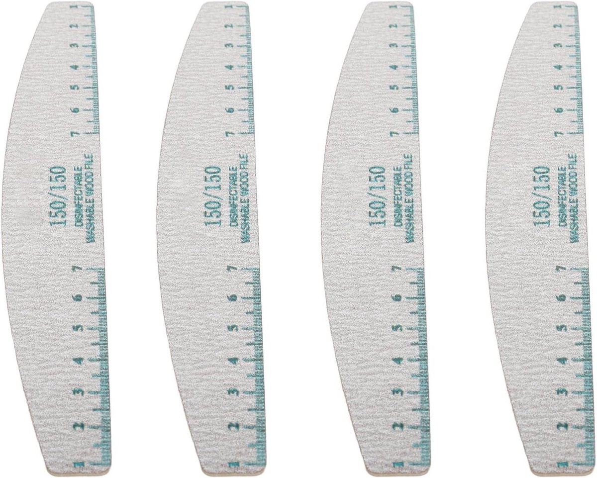50 Stuks Vijl Set 150/150 Korrel voor Nagelverzorging, Herbruikbare en Wasbare Manicure Vijlen voor Acrylnagels