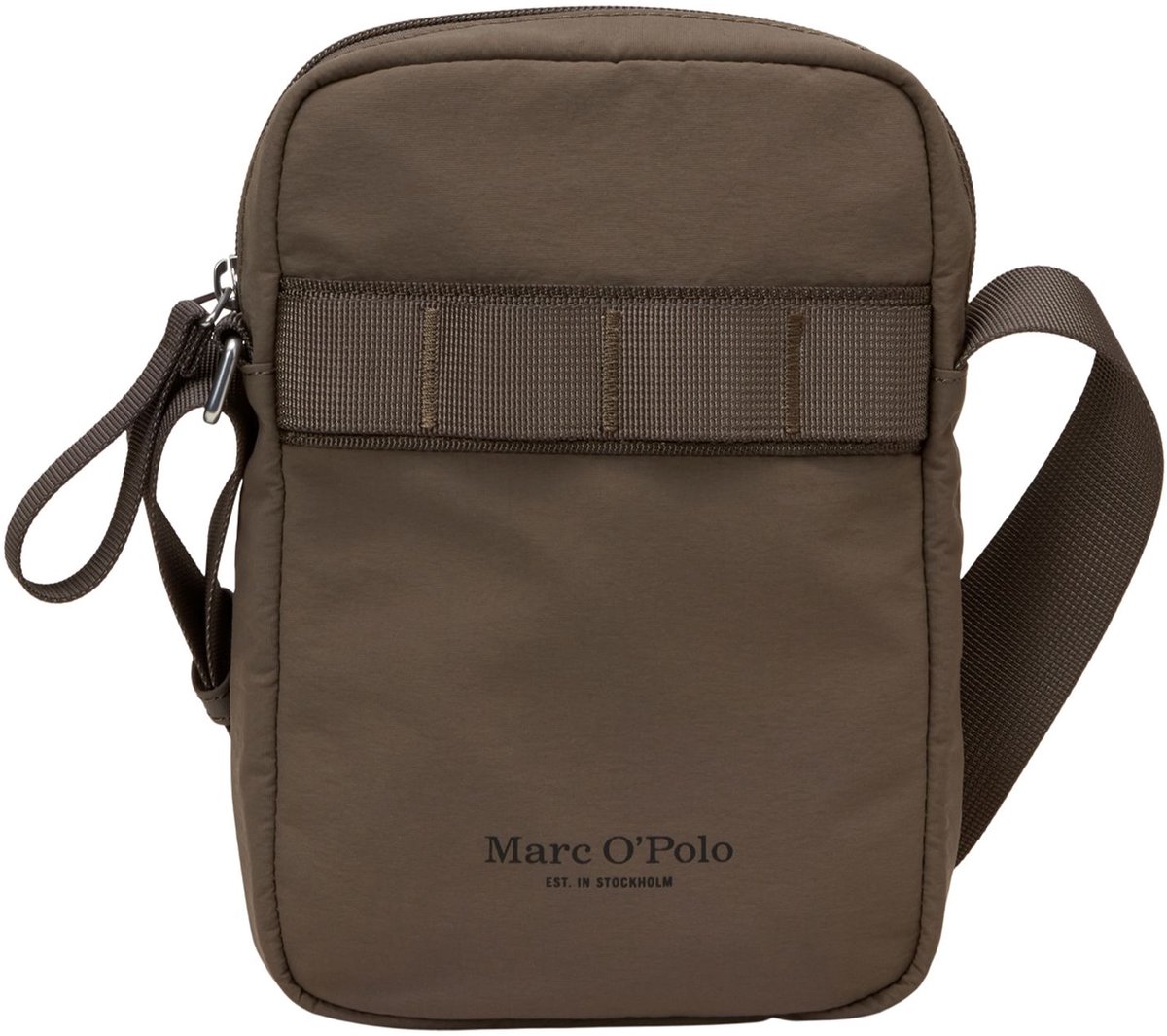 Marc O'Polo schoudertas Lore Crossbody Bag Dark Nickle bruine