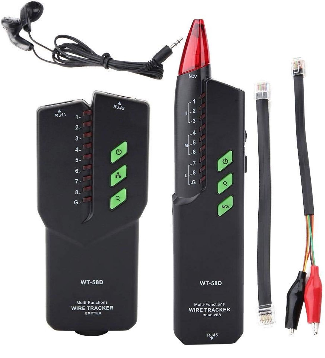 Draadtester voor Netwerk Kabels, Handheld Kabelzoeker met Geavanceerde Functies en Eenvoudig Gebruik