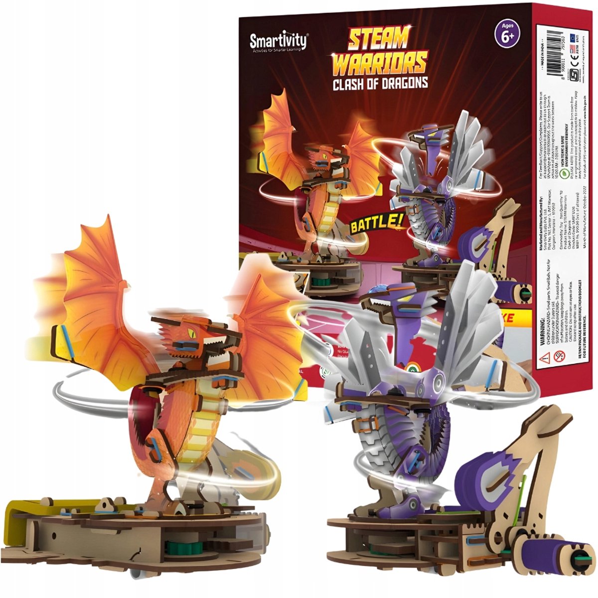 Smartivity Houten 3D Puzzel - Drakenstrijd