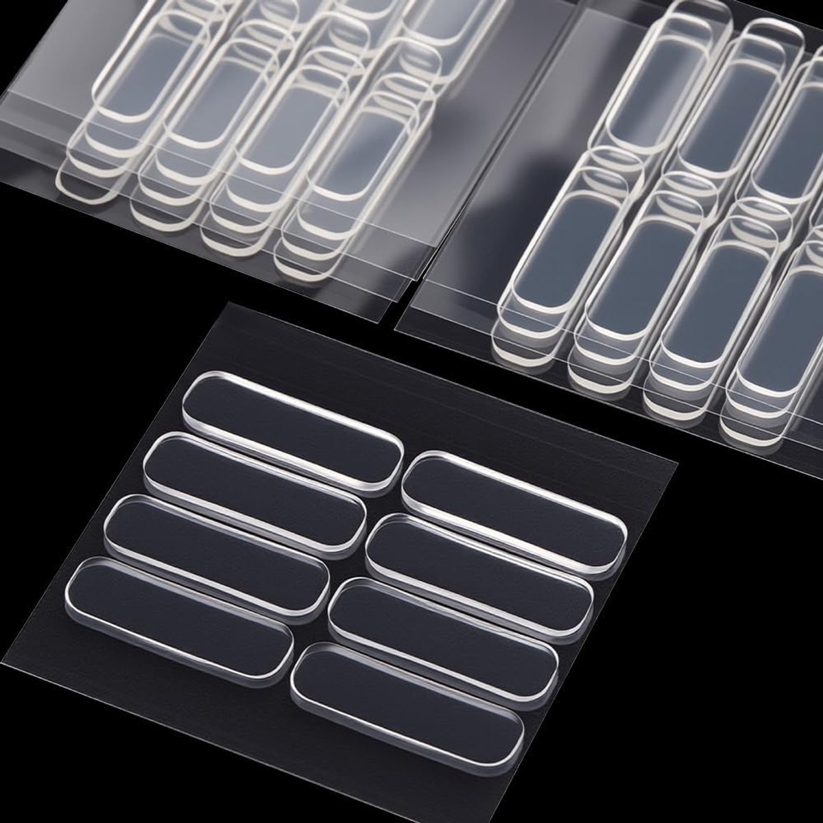 Bumperstrips 35x10mm - Transparant silicone - Zelfklevend - Ideaal voor meubels en deuren - SnelShoppen