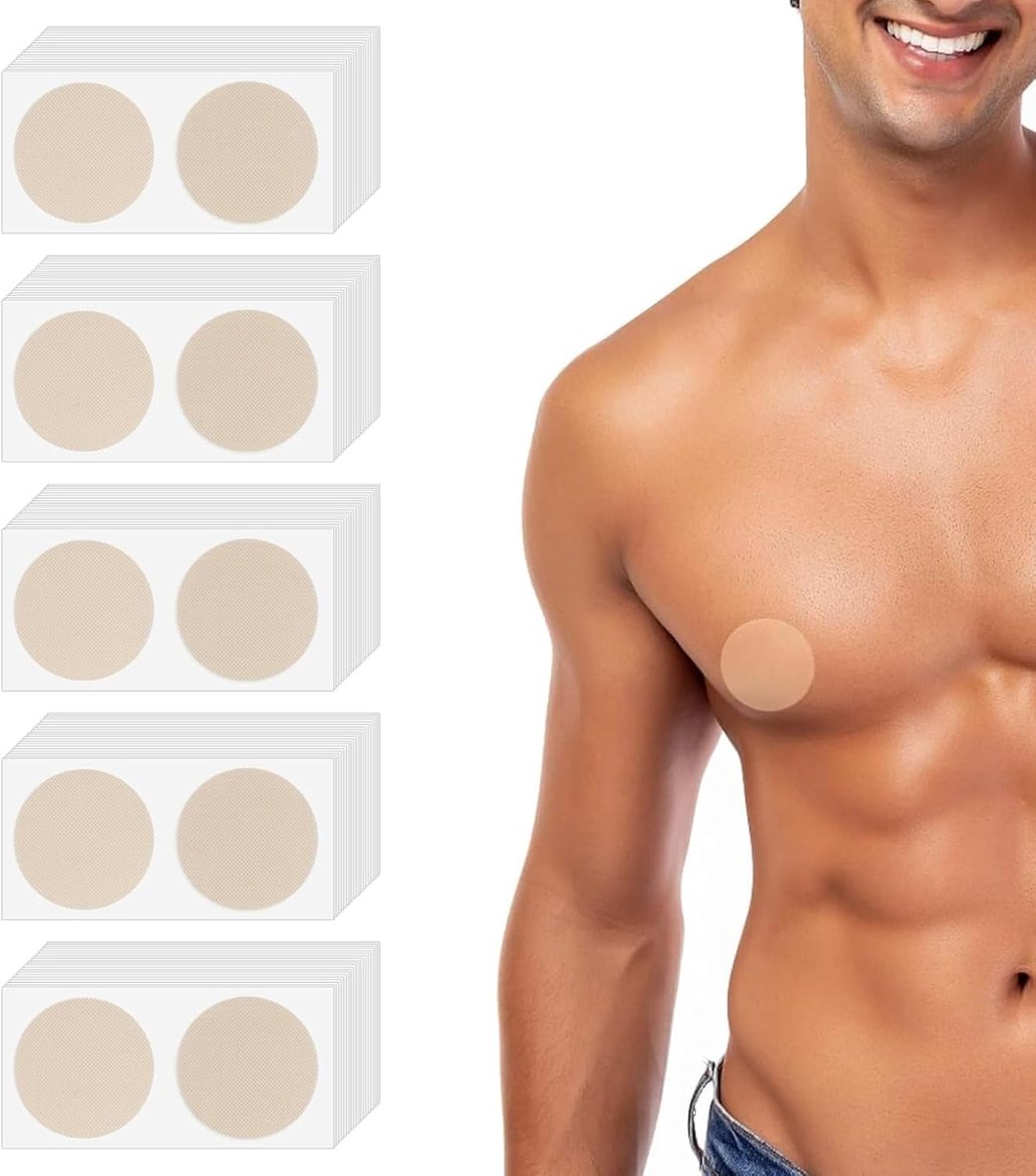 Nipple Guards voor mannen - 100 paar - sportmateriaal - bescherming tijdens marathon en fietsen - SnelShoppen