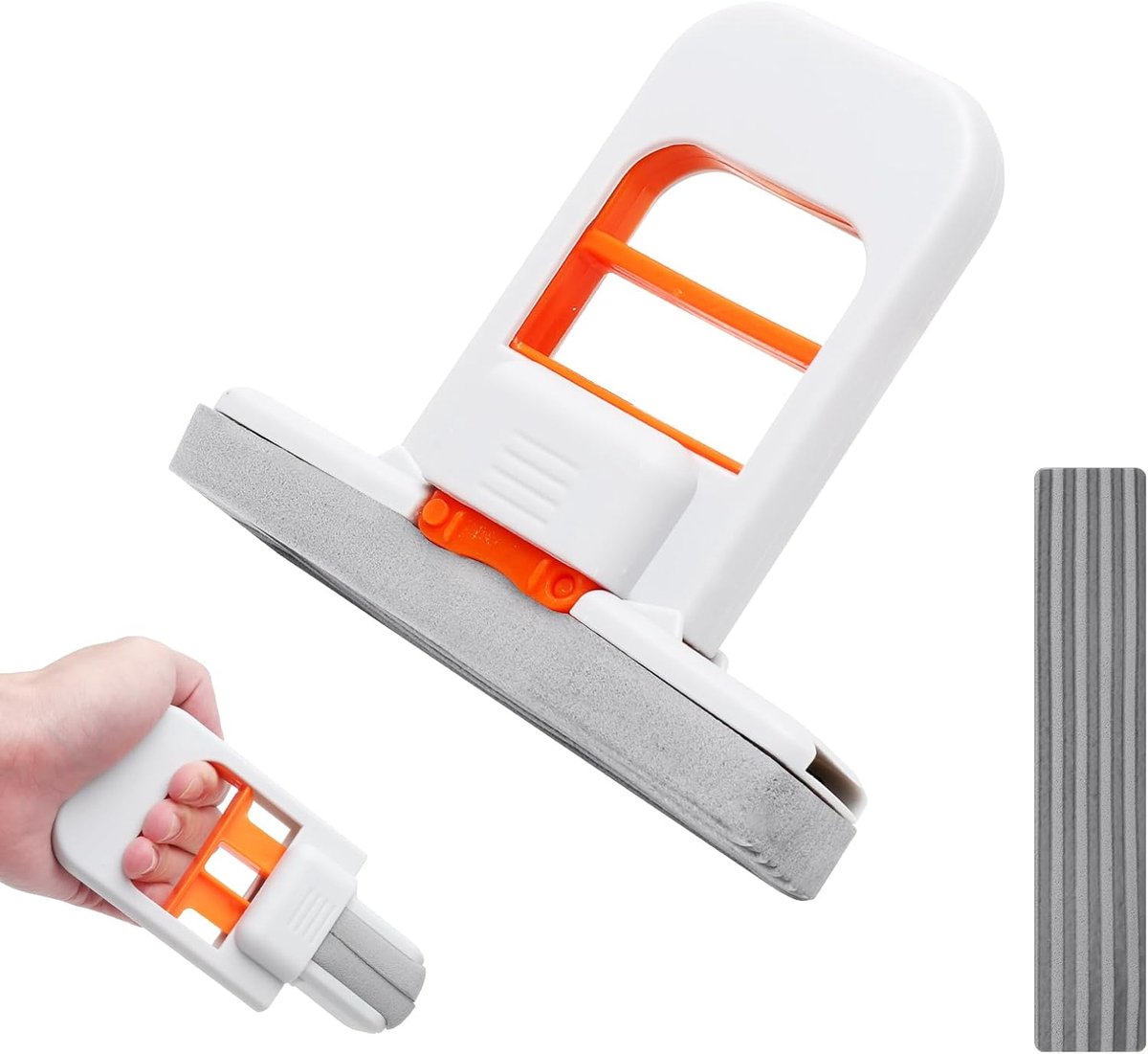 Mini Vouwende Mop - Compacte Schuimmop - Inclusief Reserve Spons - Ideaal voor Keuken en Badkamer - SnelShoppen