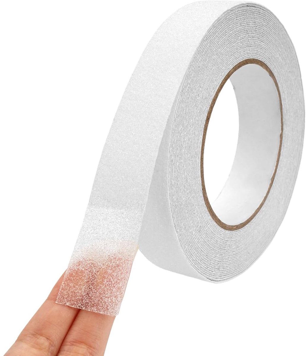 Antislip tape 2,5cm x 10m - Transparant - Hoge grip - Veiligheid voor trappen en badkamer - SnelShoppen