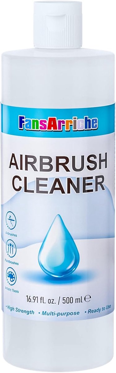 FansArriche Airbrush Cleaner, 1000ML Bottle - Multifunctional Fast Acting Cleaning Solution, High Strength Fast - ShopVlot