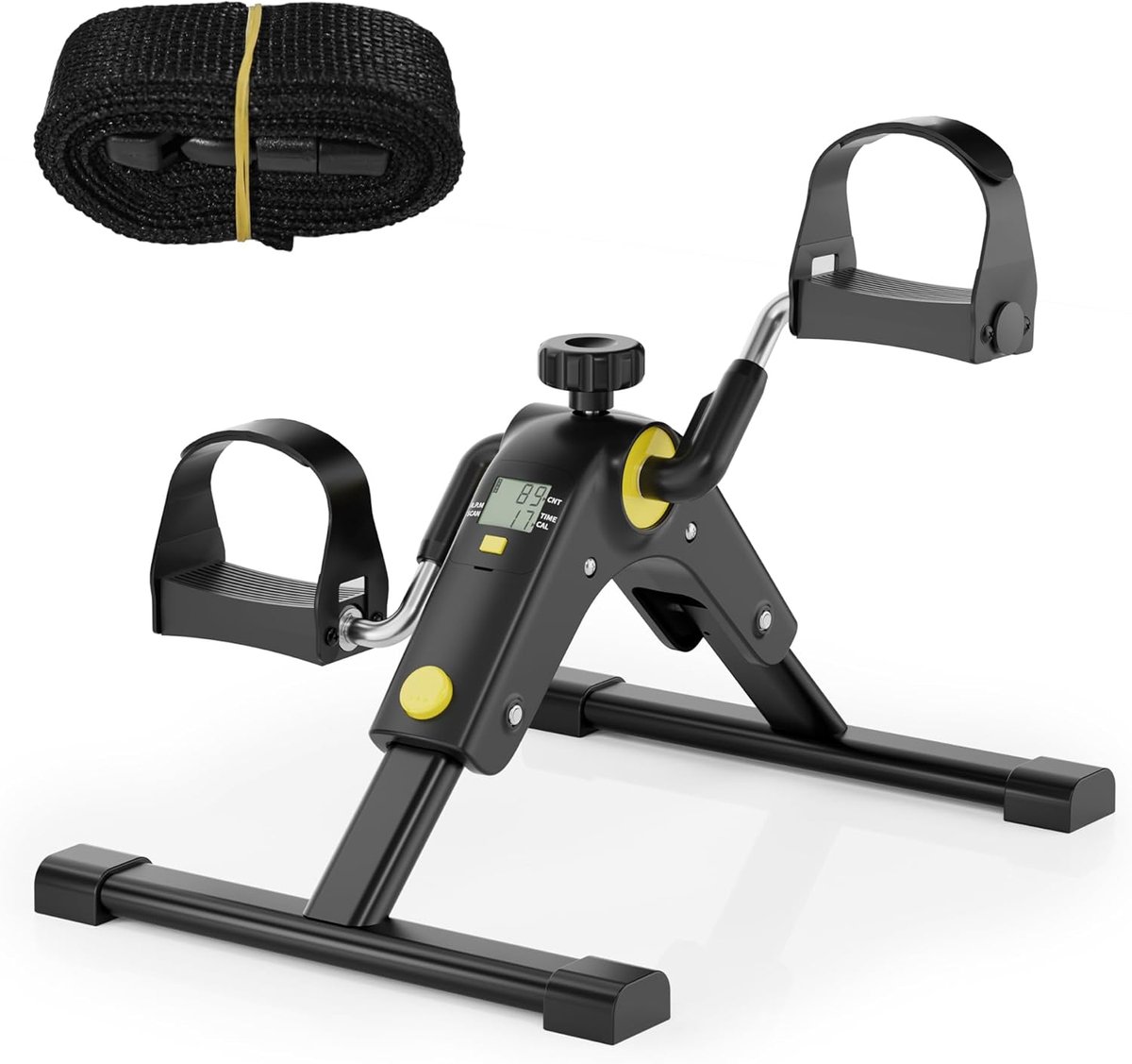 Onder Bureau Pedaaltrainer met LCD-display Draagbare Mini Fitnessfiets voor Armen en Benen Opvouwbaar voor Thuis & Kantoor