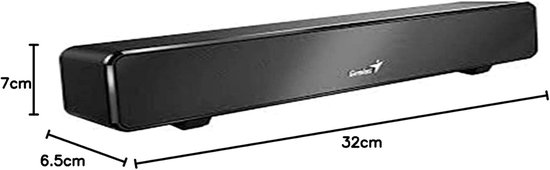 Mini Soundbar - Compacte Luidspreker - Muziek Streamen - USB Powered - 6W Vermogen - Zwart van MINI — afbeelding 3