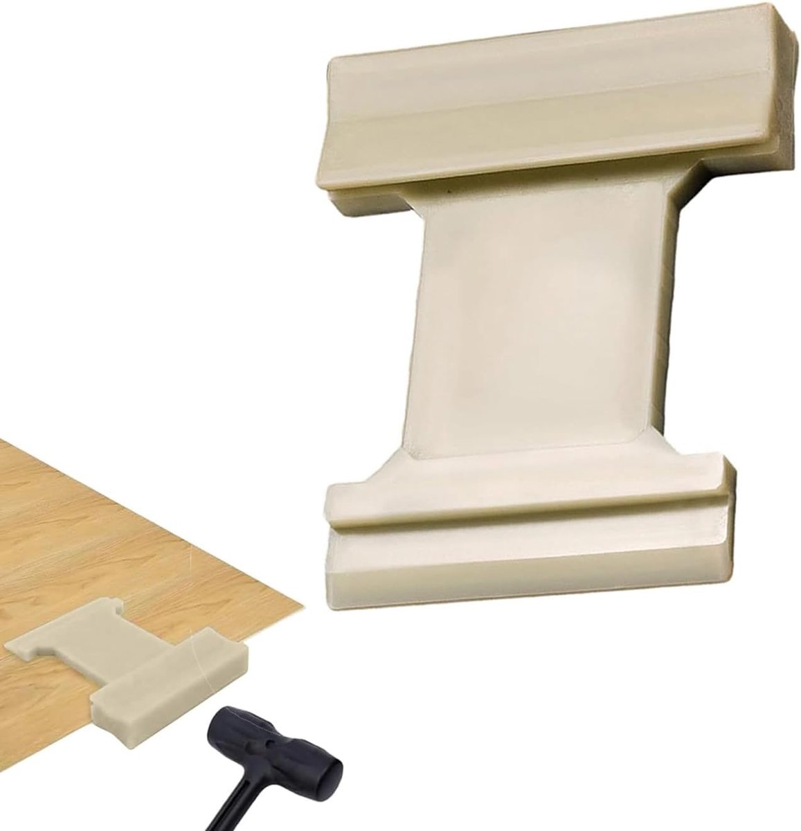 4-in-1 laminaatvloergereedschap, vloerklopblok, slagblok voor klikvinyl voor thuisrenovatie, doe-het-zelf project, reparatie van hellende U-V- en L-groef voor hardhout en tegels