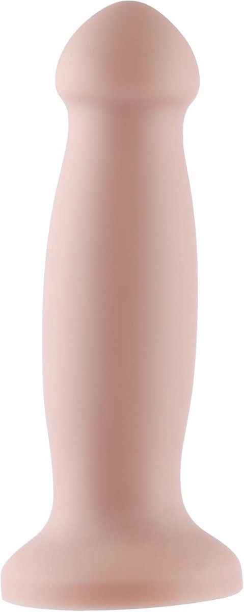 Dildo Anal Butt Plug KlicLok Small - 18 cm - Nude - Extra dikke kop voor intens genot - SnelShoppen