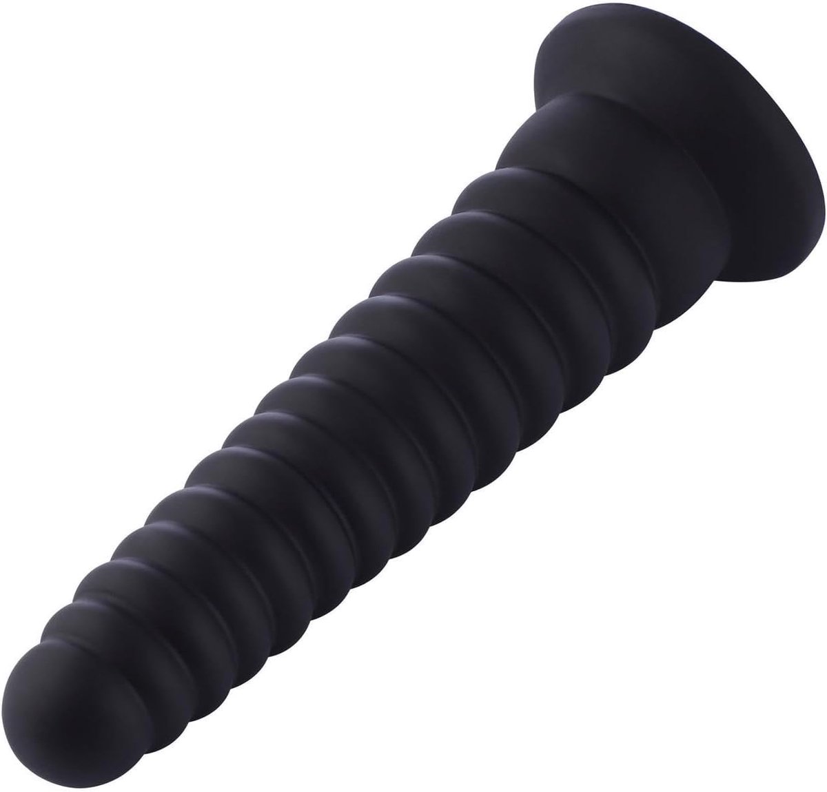 Dildo 25 CM - Zwarte KlicLok met Suction Cup - Ribbelvorm - Voor maximaal genot - SnelShoppen