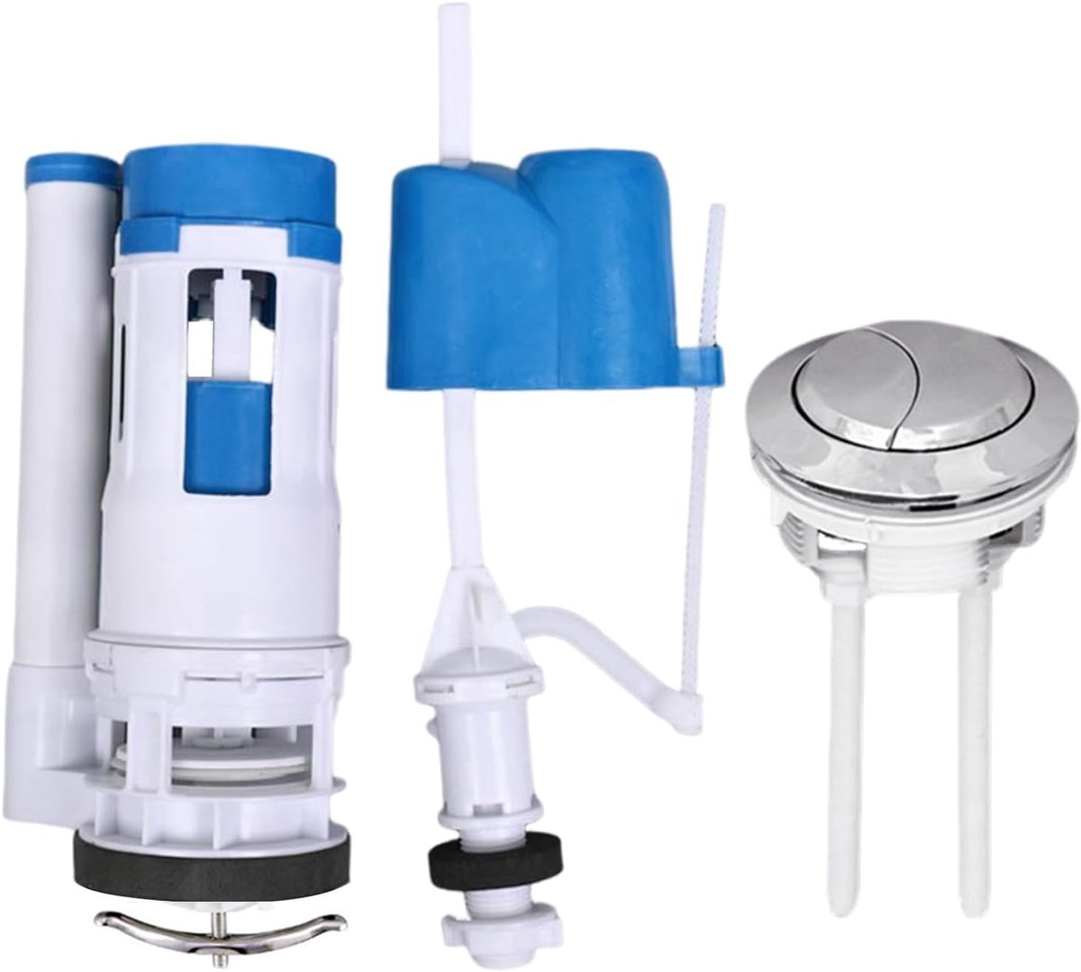 Waterreservoir, toiletspoelbak, reparatieset, afvoerventiel, knopset, wc-spoelventiel, renovatieset, spoelbak (20 mm)