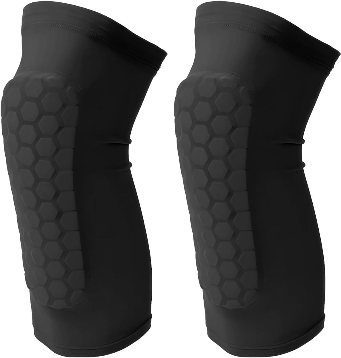 Scheenbeschermers, Shin Defender, scheenbeschermers, scheenbeschermers voor skiën, compressiekous met honingraatpads Shin Defender voor kinderen en volwassenen (M)