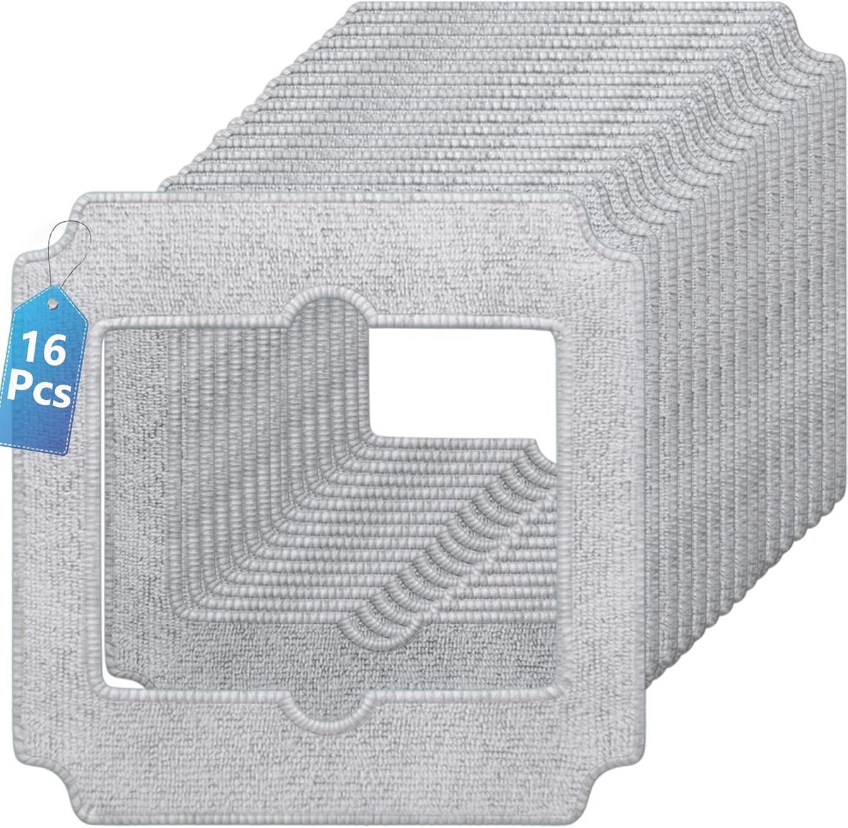16 stuks reinigingsdoek, reserveonderdelen compatibel met Ecovacs Winbot Mini raamreinigingsdoek, accessoires, vervanging voor W-CC02-0012 schoonmaakdoeken, herbruikbaar en wasbaar