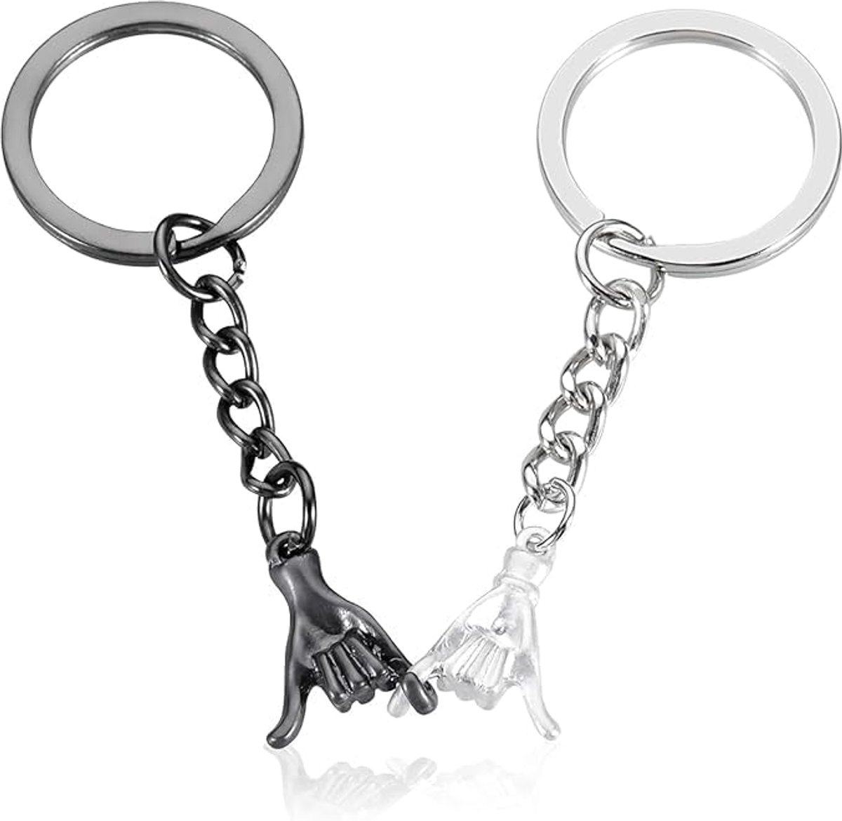 Outline Pinky Promise sleutelhanger set Cadeau voor koppels